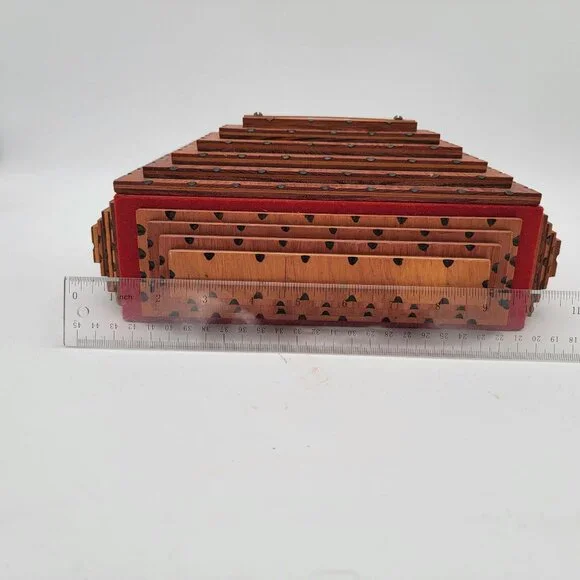 1930's Large Tramp Art Jewelry Box - Picture 7 of 7